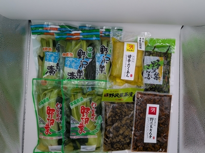 野沢菜６品セット（Ｄセット）
