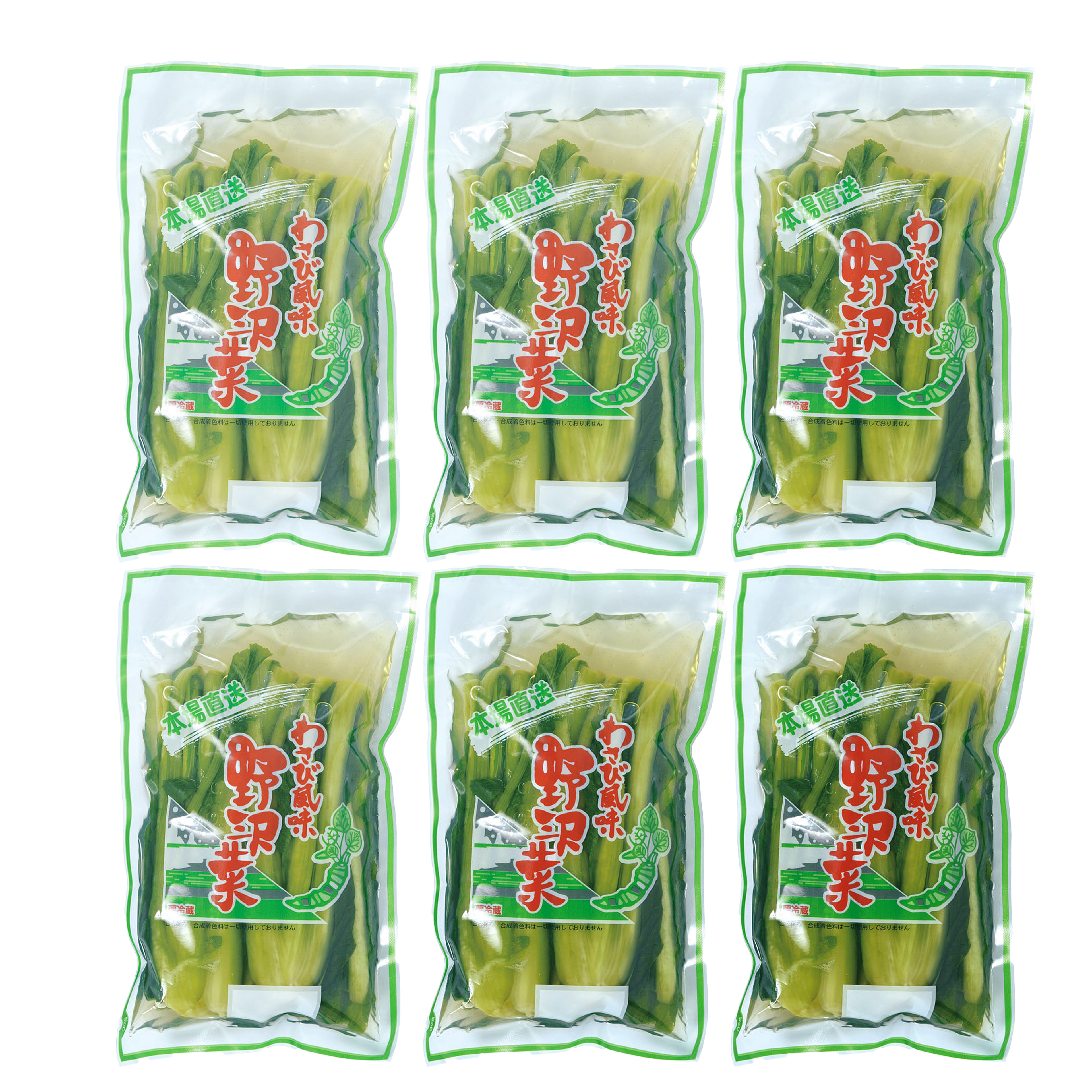 野沢菜ワサビ風味300g6入 | 岡本商店ショップ