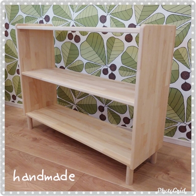 おもちゃ棚　北欧　モンテッソーリ ２段タイプ