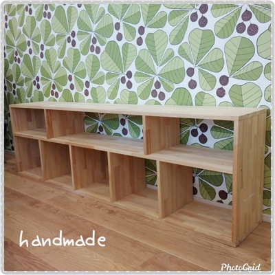 おもちゃ棚　北欧　モンテッソーリ 角棚　ロータイプ　メルクシ