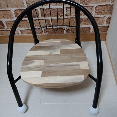 豆椅子　子供用　アカシア　ブラック