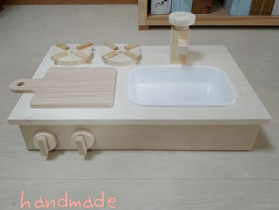 卓上ままごとキッチン　ナチュラル色