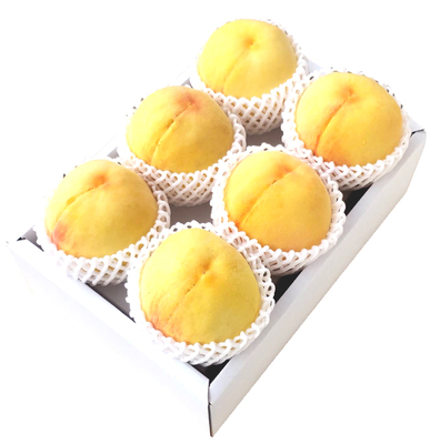 岡山産　黄金桃　糖度センサー品　1.5ｋｇ（5～6玉入）1箱　　【出荷時期】8月下旬-9月上旬　