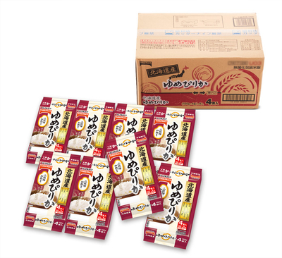 送料込】北海道産ゆめぴりか（4食入）×8袋【150g×32食】 | おいしさ直送便