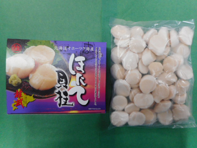 冷凍ﾎﾀﾃ貝柱 500g | 雄武漁協直販店海鮮丸