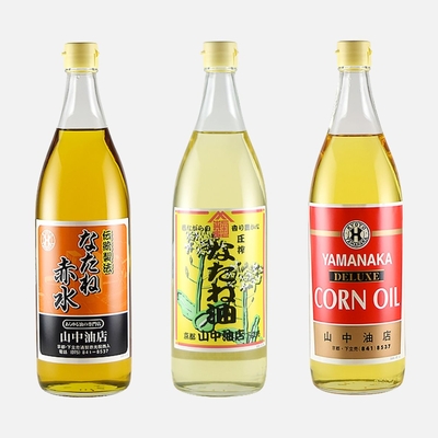 たっぷりの油３本