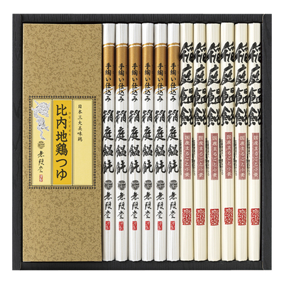 無限堂　稲庭饂飩・比内地鶏つゆ　ＭＫＴ－５０Ｂ