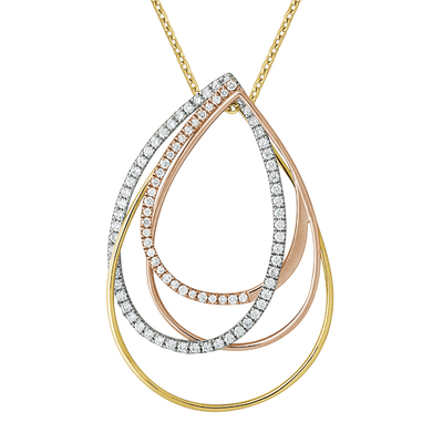 K18WG・YG・PGダイヤモンドペンダント　1579809001