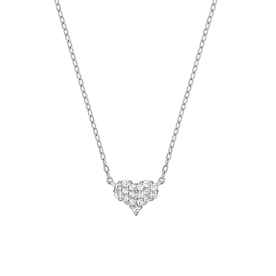 PT900ダイヤモンドハートペンダント　69-4205