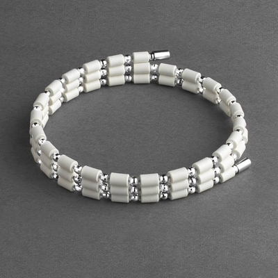 コアフォースループ　K14ホワイトゴールド　ホワイト