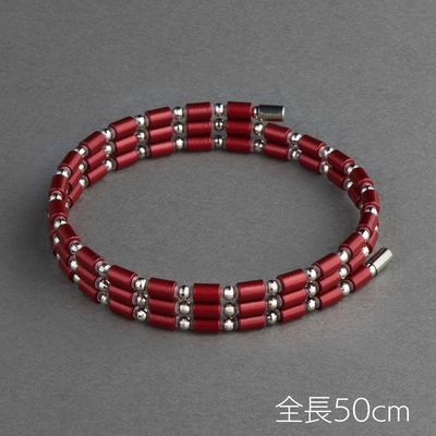 【受注生産品】コアフォースループ K14ホワイトゴールド カーディナルレッド (50cm 242,000円 / 70cm 338,800円)