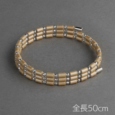 【受注生産品】コアフォースループ K14ホワイトゴールド シャンパンゴールド (50cm 242,000円 / 70cm 338,800円)