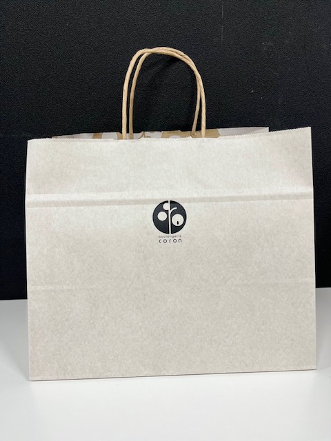 ブラウン ギフト袋 もー coron袋（紙・Mサイズ・幅広） | coronwebshop