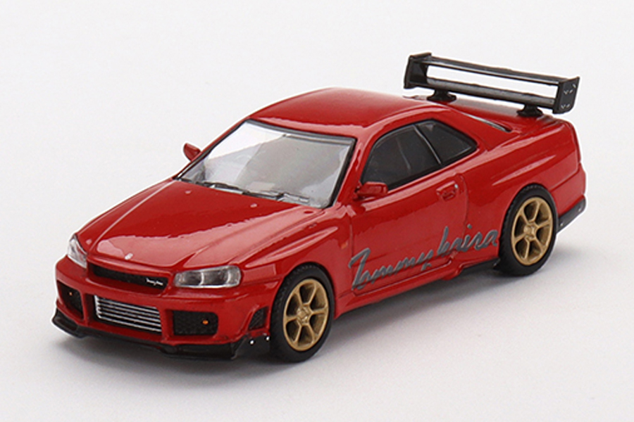 MINI GT 1/64 Nissan GT-R R34 トミーカイラ R-z レッド(右