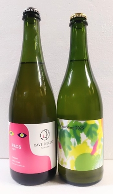 カーヴ デクラ PACS 2023 （パックス・ロゼ）泡 ＋ 山田堂 Niagara Sparkling 2025 白・泡  の２本セット！