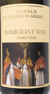 ラ・ヴィーニャ・ディ・サン・マルティーノ・アダルジャーノ　IGT 　ビアンコ・トスカーナ　イミグラント・ワイン2022白