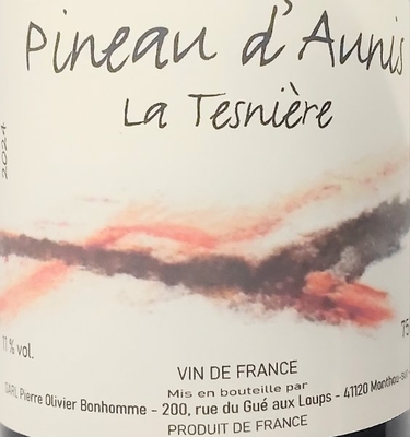 ピエール＝オリヴィエ・ボノームVdF La Tesni&egrave;re Rouge ラ・テニエール・ピノドニス2024 赤