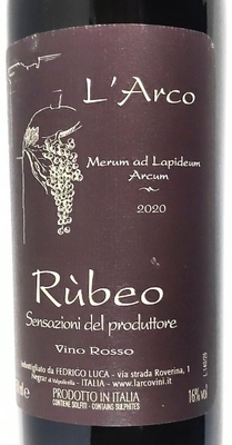 ラルコ ルベオR&ugrave;beo 2020赤