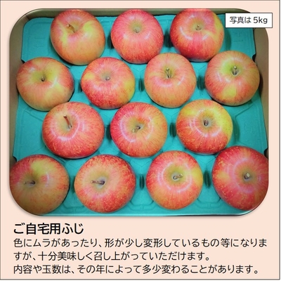 りんご「ふじ」3kg（ご自宅用）