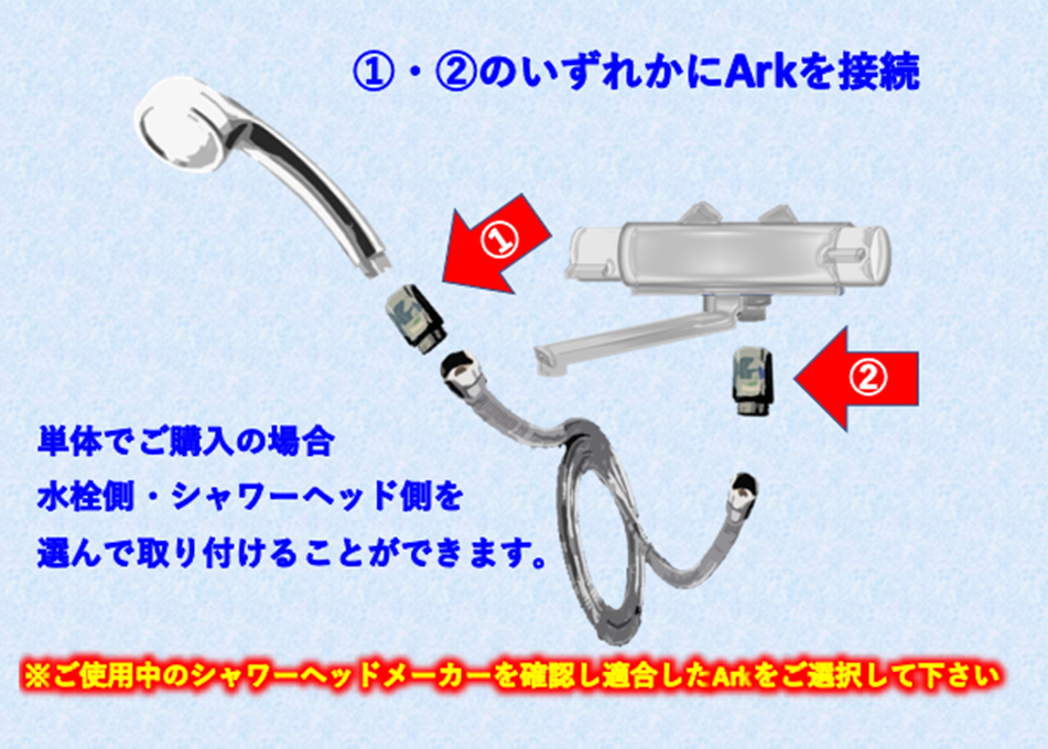 TOTO・LIXILシャワーヘッド用 シャワーヘッドに工具なしで簡単