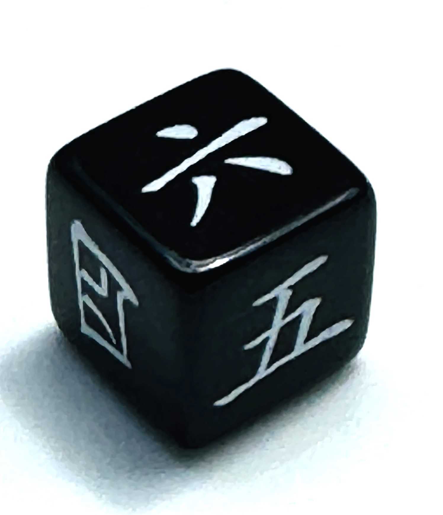 漢数字ダイス黒 D6 OP | リーチングムーン