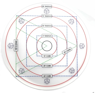 D&D用エリアオブエフェクトスケール
