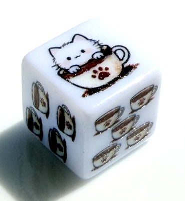 コーヒーカップとねこちゃん D6