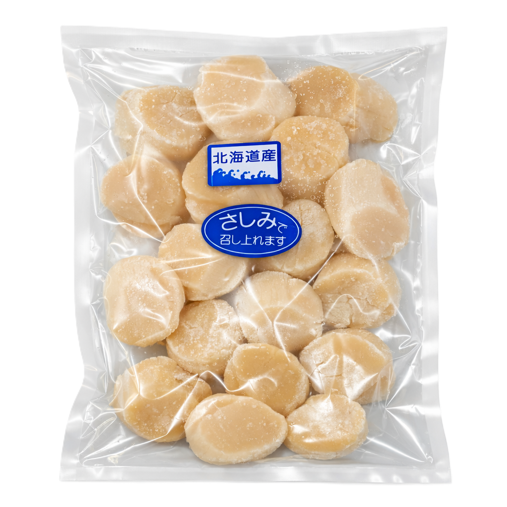 北海道産生食用冷凍ホタテ(2Sサイズ) | 小樽カネシン新保商店