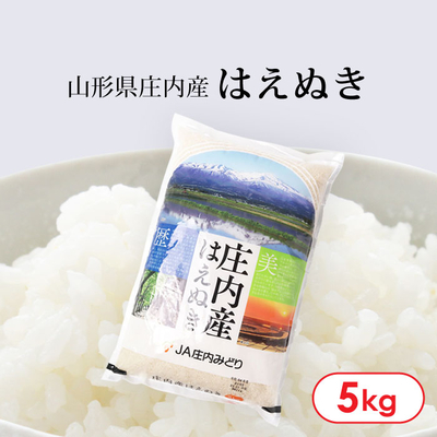 【新米】R7年産 山形県庄内産「はえぬき」5kg