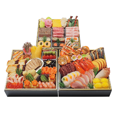 055【京・料亭 わらびの里】三段重(約4人前)