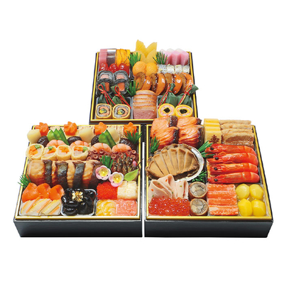 056【京・料亭 わらびの里】三段重(約3～4人前)