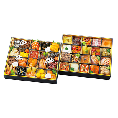 083【京料理 たん熊北店 ＆ ラ・ベットラ・ダ・オチアイ】二段重(約3人前)