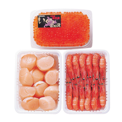 込凍IHE−3/2792いくら・帆立・えびセット