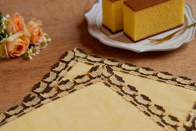 S-1＜福砂屋×近沢レース店＞コラボハンカチ