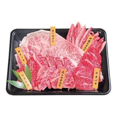 込凍TU&minus;S123/2957上村牧場 白老牛焼肉6種盛