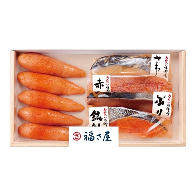 込凍KT&minus;460/2775福さ屋 明太子とレンジで簡単漬け魚セット