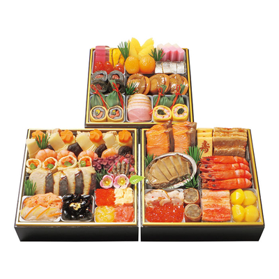 047【京・料亭 わらびの里】三段重(約3～4人前)