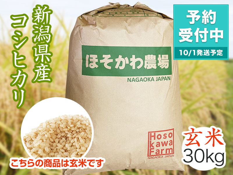 新潟県産 コシヒカリ 玄米 30kg コシヒカリ_玄米_1787738969814.jpg