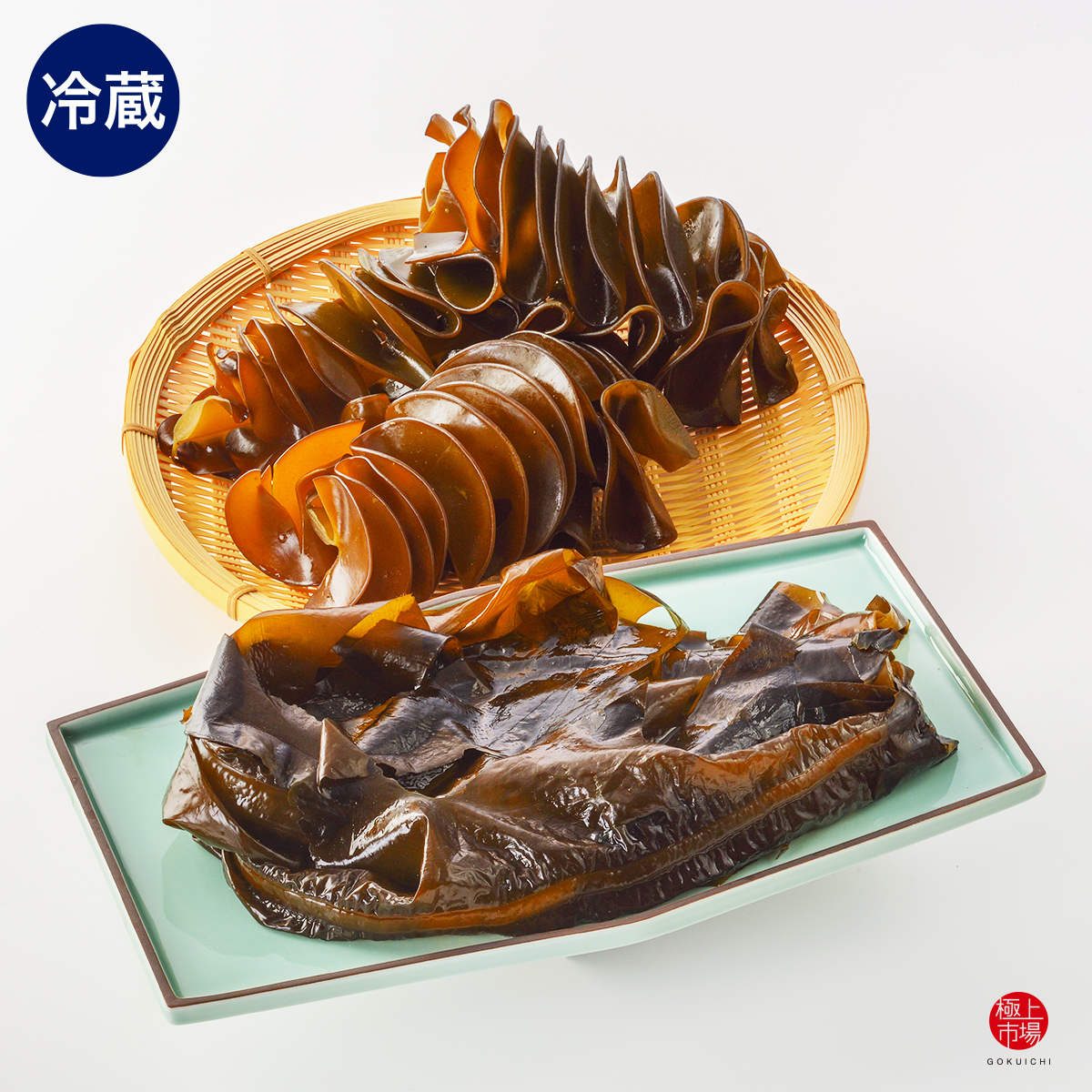 肉厚で弾力がある三陸産生ワカメと口当たりのやさしい生メカブセット