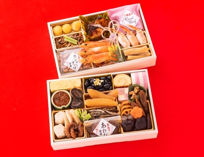 煮しめが自慢のいなかおせち二段重