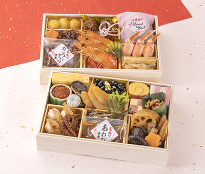 煮しめが自慢のいなかおせち二段重