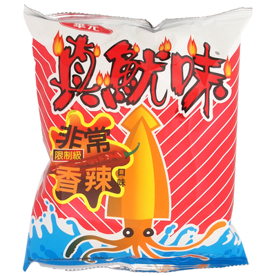 華元 イカ風味スナック 辛口　50g