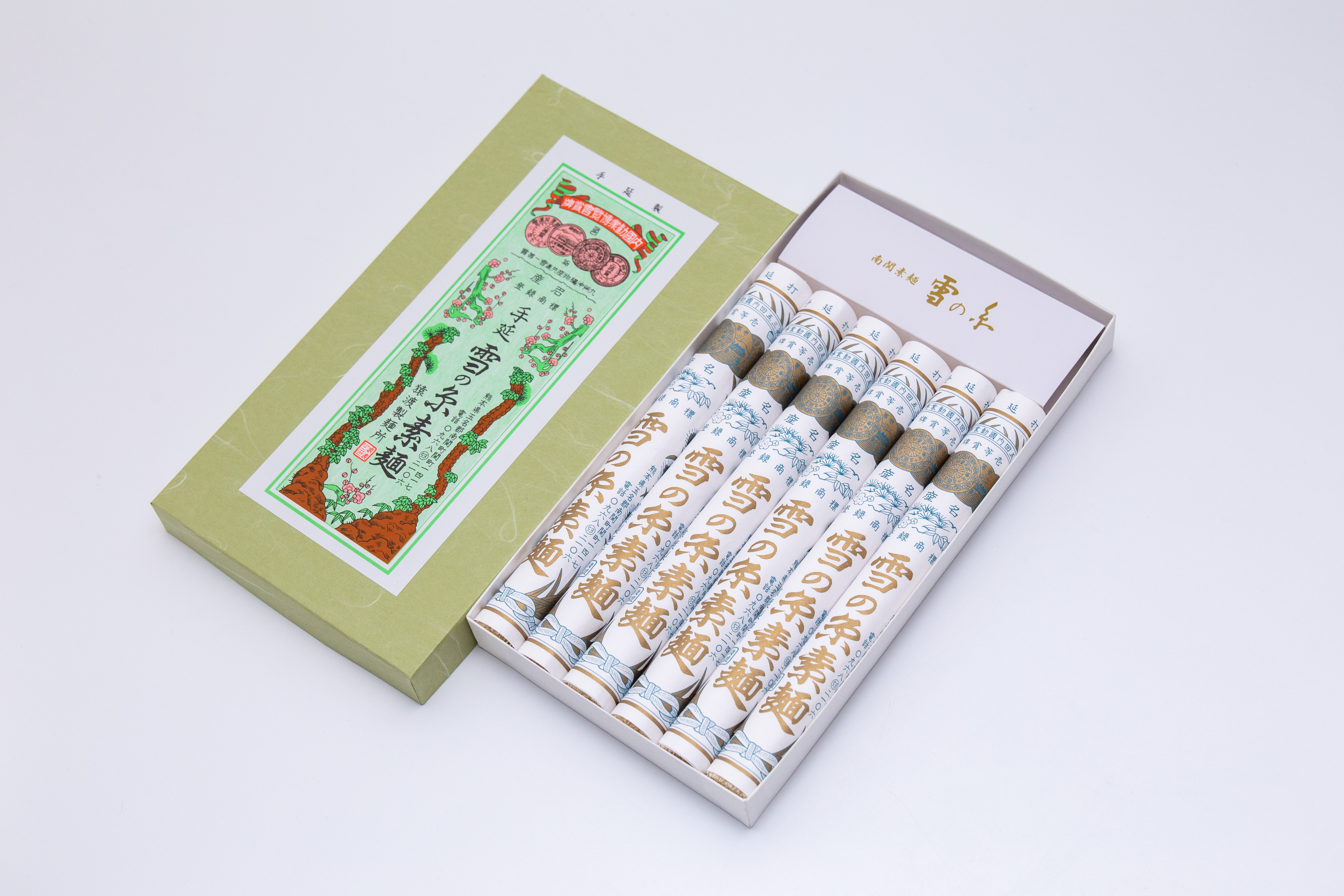 貴重‼️雪の糸素麺15本（化粧箱入り）猿渡製麺所　一年待ちの高級そうめん 納期1～2年程度 ご予約のみ受付※雪の糸素麺・6本（化粧箱入り） | 雪