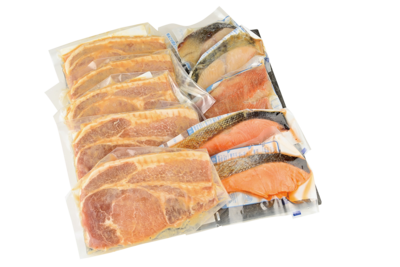 万越屋　レンジでふっくら焼魚/梨でやわらか新潟産豚ロース味噌漬詰合せ　化粧箱入（料理家村山瑛子先生監修）