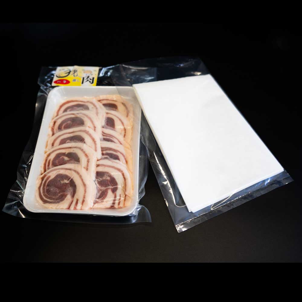 商品とミートペーパー