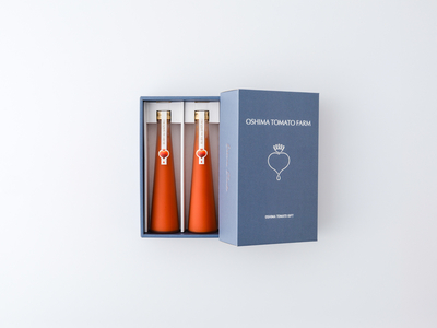 大島トマトジュース2本箱(300mlx2)