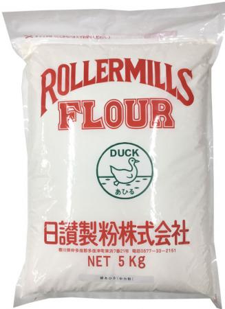 日讃製粉 うどん粉 緑あひる 5kg(1kg×5袋ｾｯﾄ) 讃岐うどん専用小麦粉