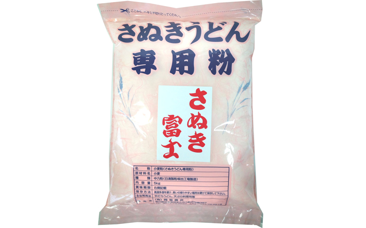 うどん粉 チャック袋 さぬき富士 5kg レシピ付 | 岡坂商店うどん二番com