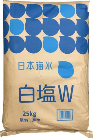 業務用 日本海水 白塩W （ワイド） 25kg （讃岐工場） | 岡坂商店