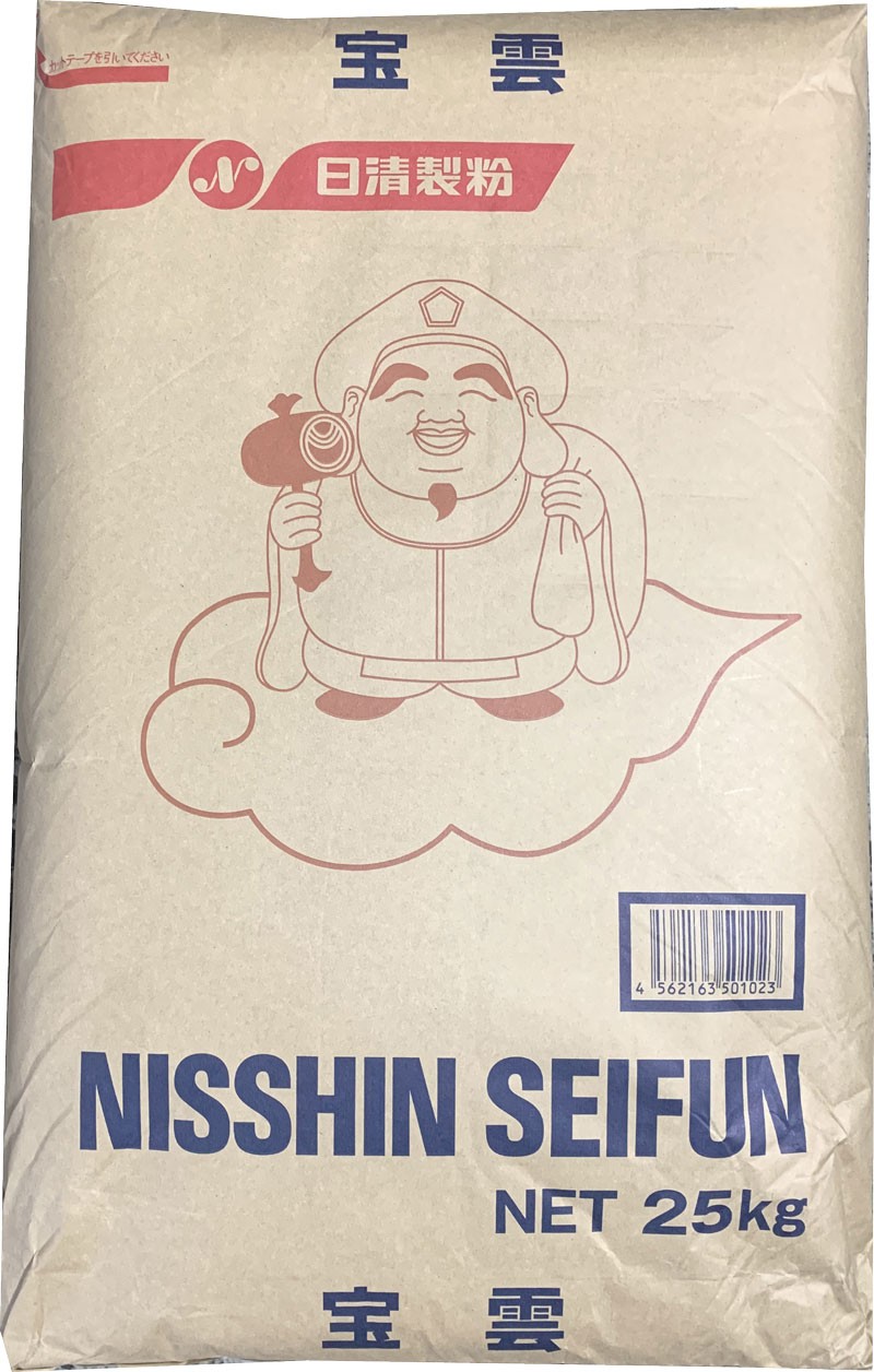 うどん粉 宝雲(ほううん) 25kg (北海道産小麦100%使用)クラフト袋入り